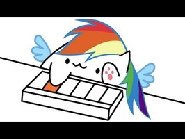 Keyboard Ponies Animation (Bongo Cat Parody)