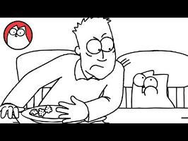 Fast Food (A Thanksgiving Special) - Simon's Cat | BLACK & WHITE