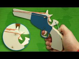 Rubber Band Gun - Tutorial - (Cardboard Pistol)
